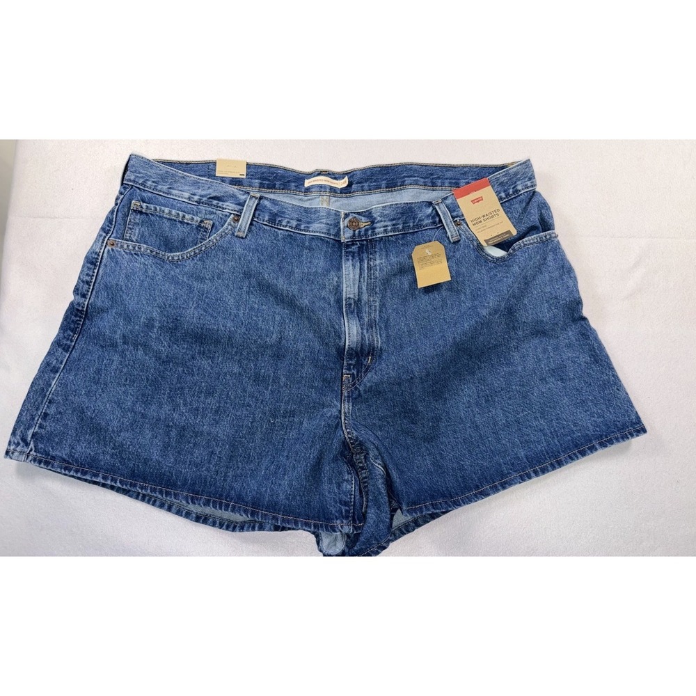 NWT Levi's Women's Plus Size 24 High-Waisted Mom Jean Shorts Denim Western